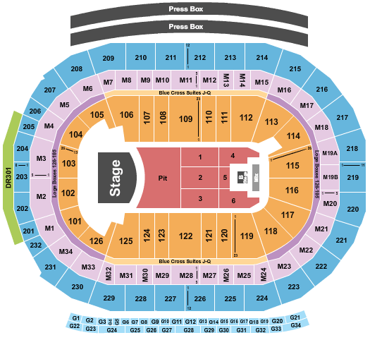 Little Caesars Arena Mumford and Sons Seating Chart